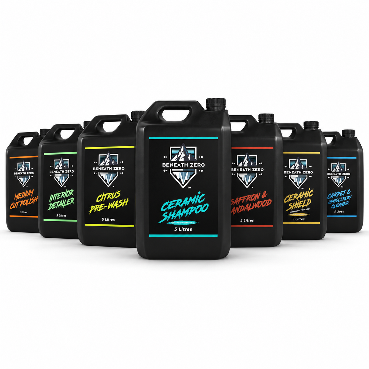 Beneath Zero car care product bundles and detailing kits