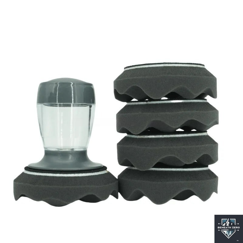 Detailing Sponge with Built-In Liquid Applicator