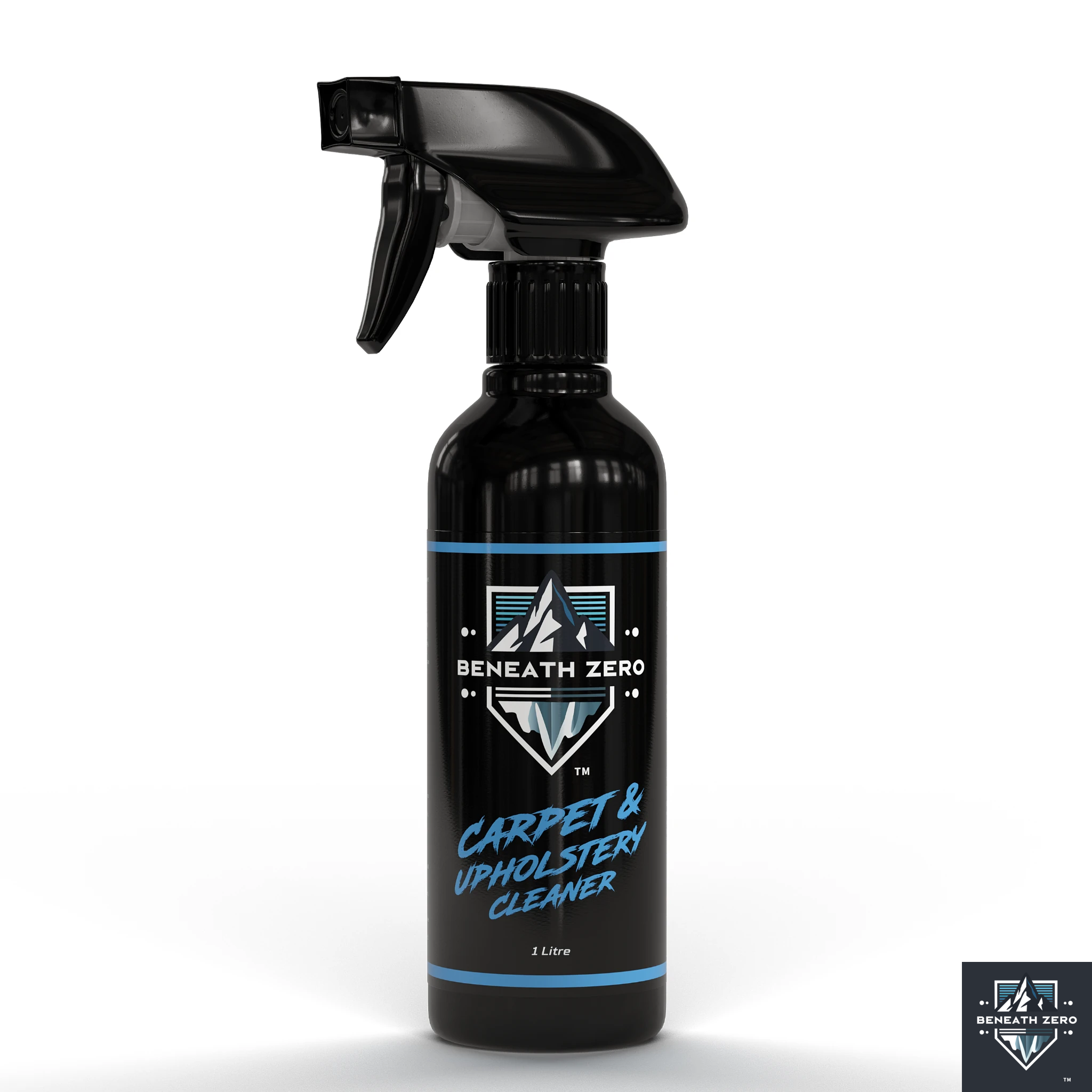Beneath Zero Carpet and Upholstery Cleaner 1L – professional car interior fabric cleaner for removing dirt, stains and grime from seats, carpets and mats