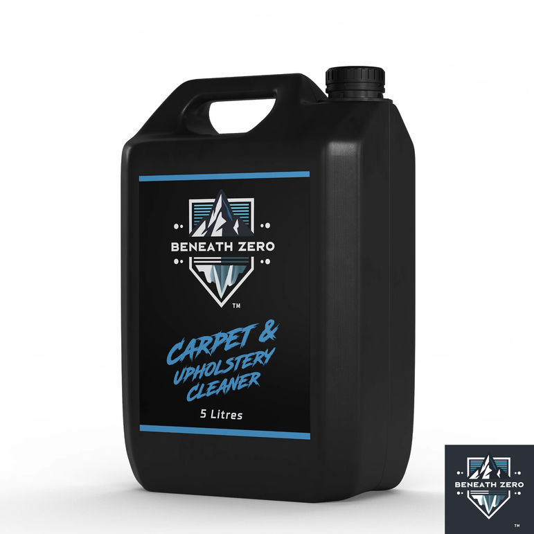 Beneath Zero Carpet and Upholstery Cleaner 5L – professional bulk car interior fabric cleaner for seats, carpets, mats and upholstery