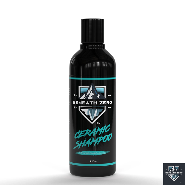 Beneath Zero Ceramic Shampoo 1L – hydrophobic car wash shampoo for cleaning, enhancing gloss and maintaining ceramic-coated paintwork