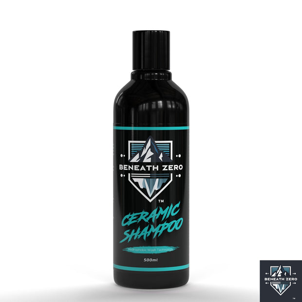 Beneath Zero Ceramic Shampoo hydrophobic car wash shampoo for gloss, water beading and safe paint cleaning