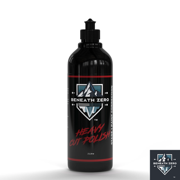Beneath Zero Heavy Cut Polish 1L – stage 1 car paint correction compound for removing heavy scratches, oxidation and swirl marks