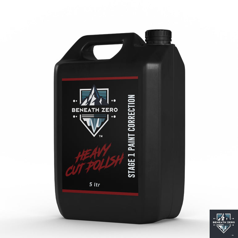 Beneath Zero Heavy Cut Polish 5L paint correction compound for removing heavy swirls, oxidation, scratches and paint defects
