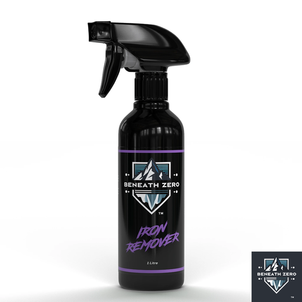 Beneath Zero Iron Remover 1L – professional car decontamination spray for dissolving embedded iron particles, brake dust and rail dust