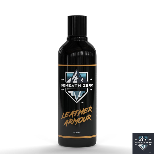 Beneath Zero Leather Armour leather cleaner and protector for car seats, leather trim and interior detailing