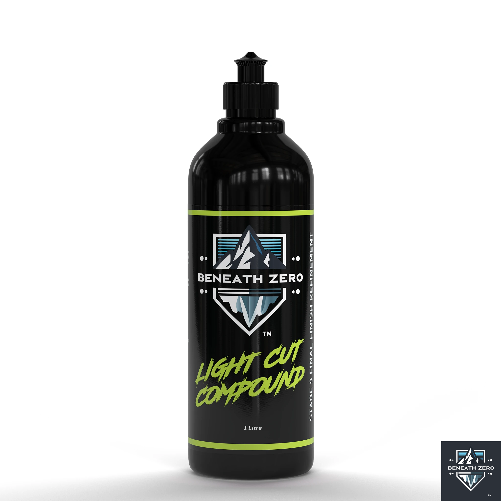 Beneath Zero Light Cut Compound 1L – final-stage car paint correction polish for removing light swirl marks and refining gloss