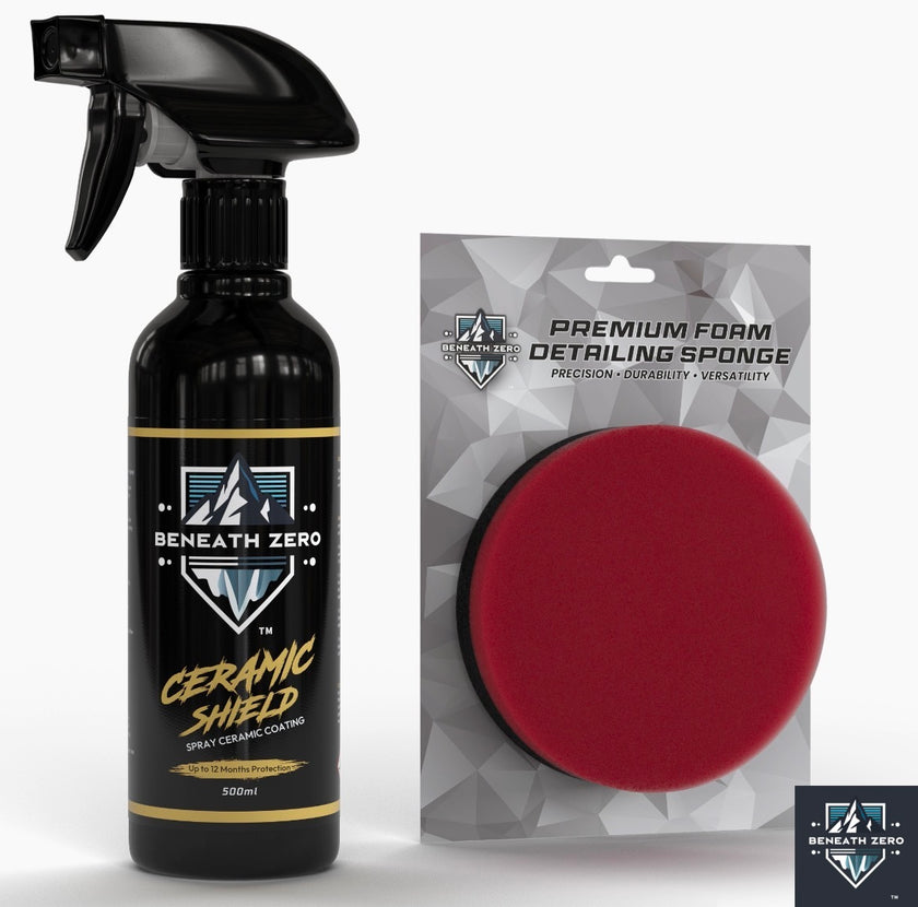 Ceramic Shield and Foam Applicator Sponge