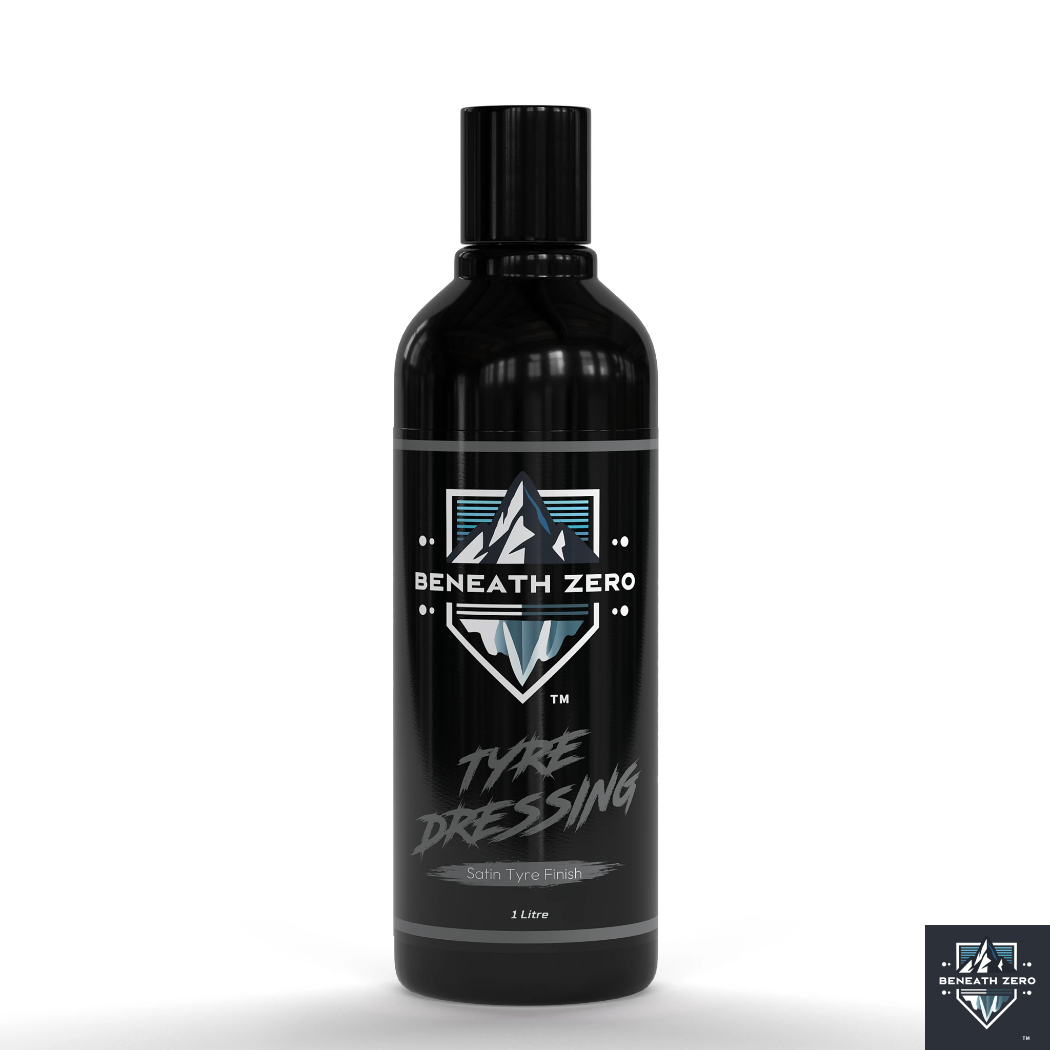 Beneath Zero Tyre Dressing 1L – professional car tyre shine and satin-finish dressing for restoring clean, dark and protected tyres