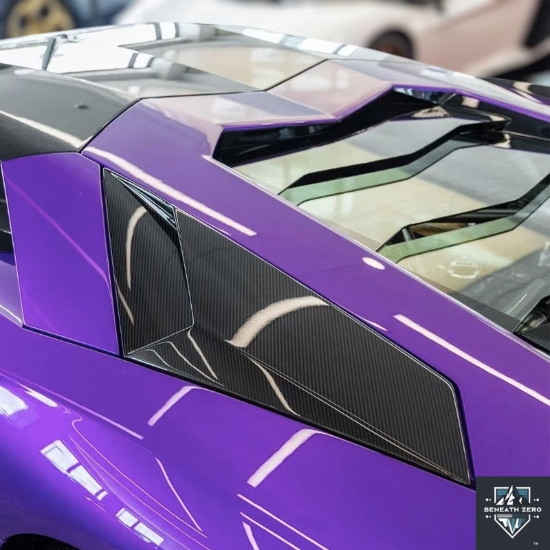 Carbon Fiber Air Intake Scoops - Lamborghini Aventador 2011-2018 - Beneath Zero