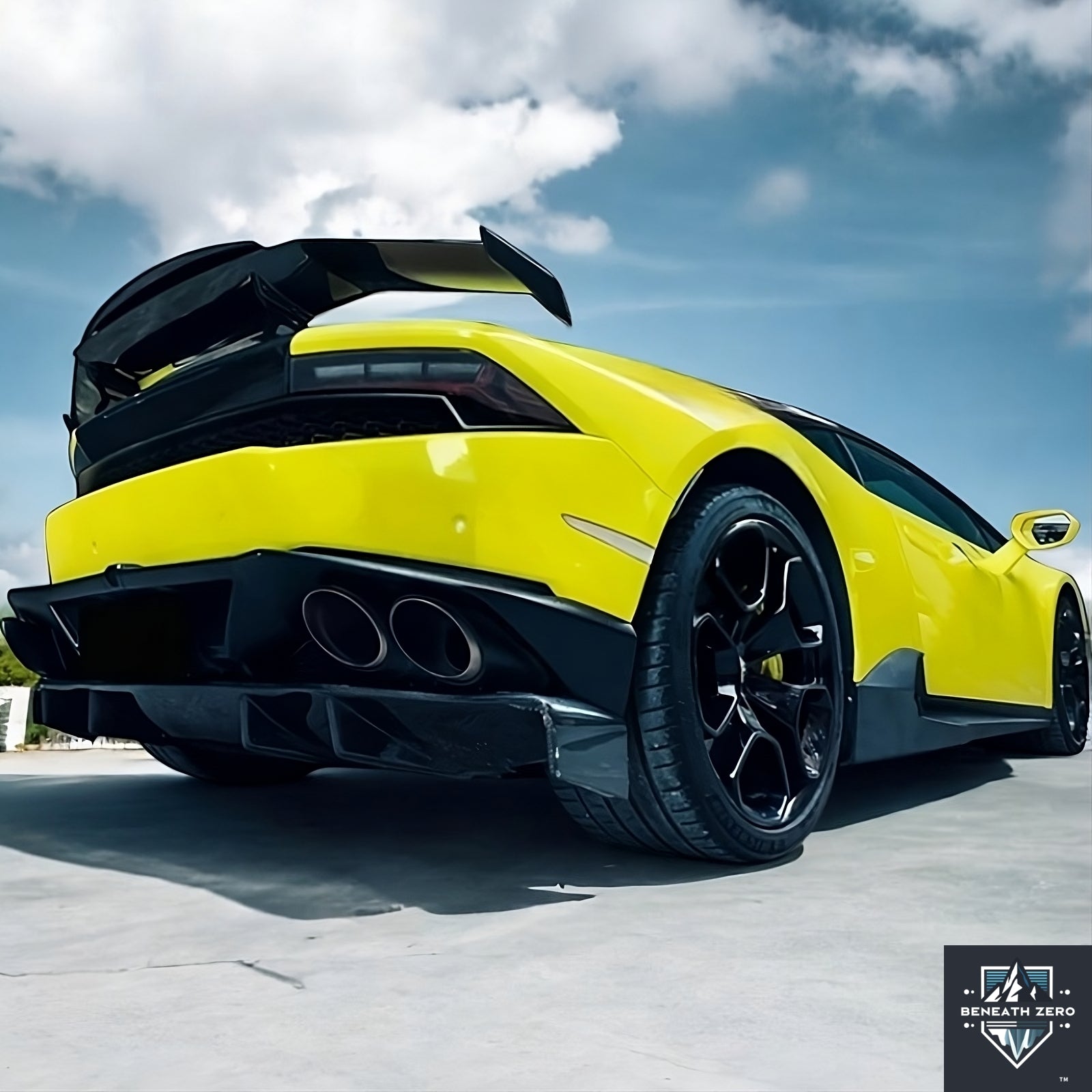 Carbon Fiber Diffuser - Lamborghini Huracan 2014-2019 - Beneath Zero