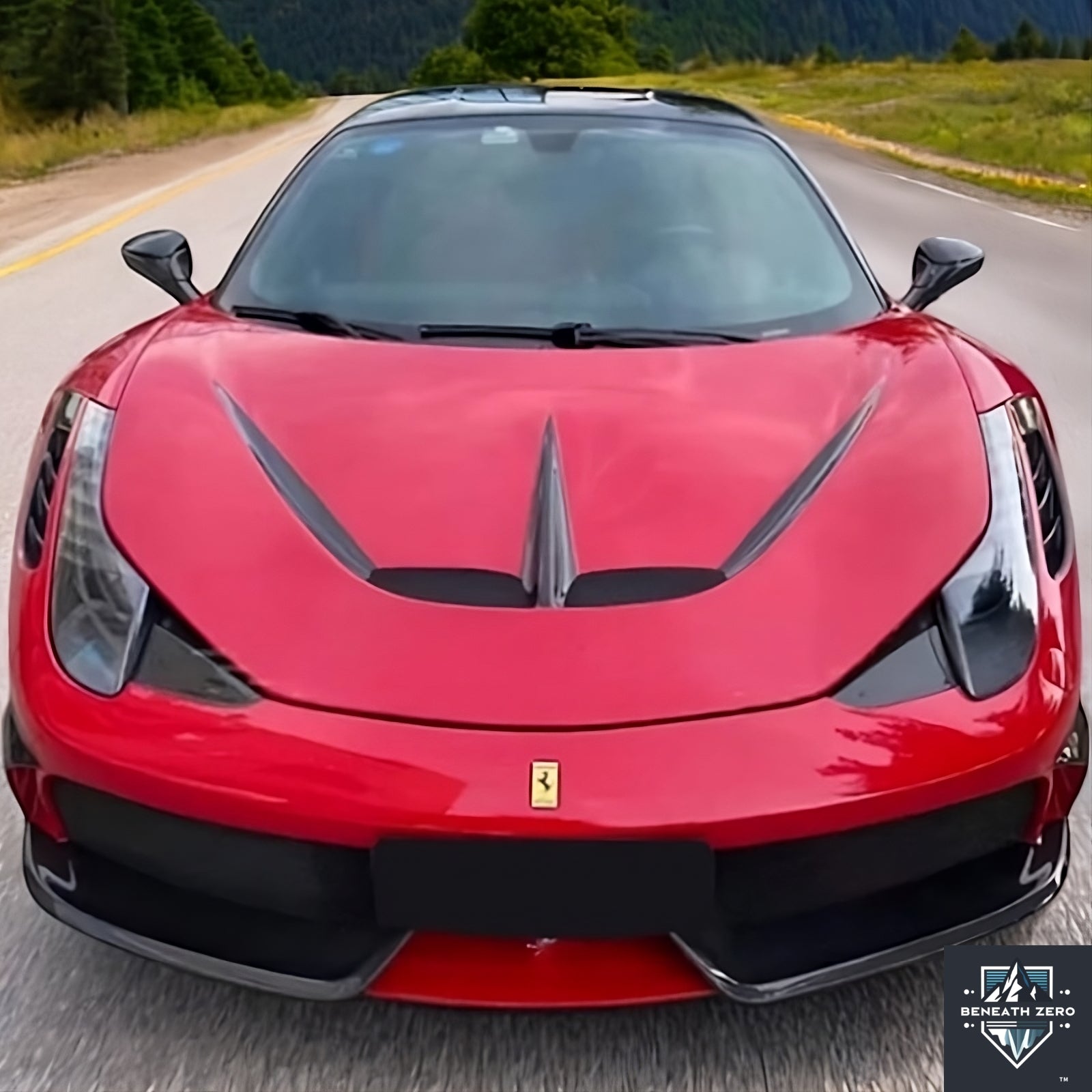 Carbon Fiber Hood - Ferrari 458 2011-2016 - Beneath Zero
