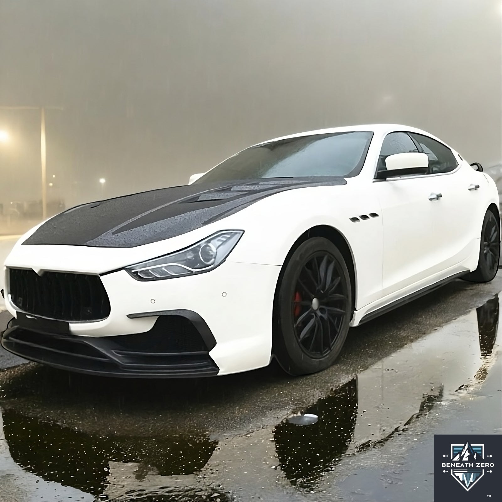 Carbon Fiber Hood - Maserati Ghibli 2014-2020 - Beneath Zero