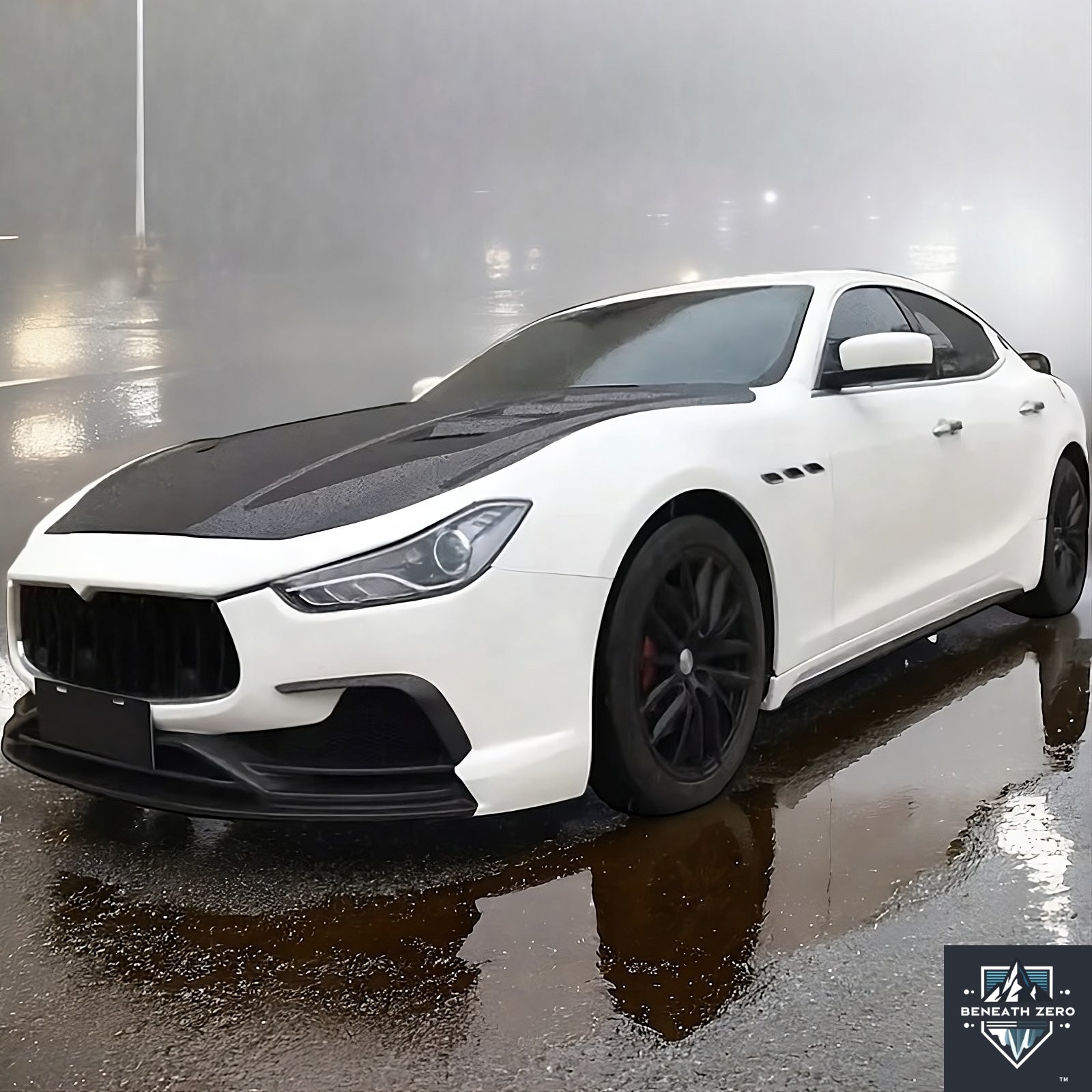 Carbon Fiber Hood - Maserati Ghibli 2014-2020 - Beneath Zero