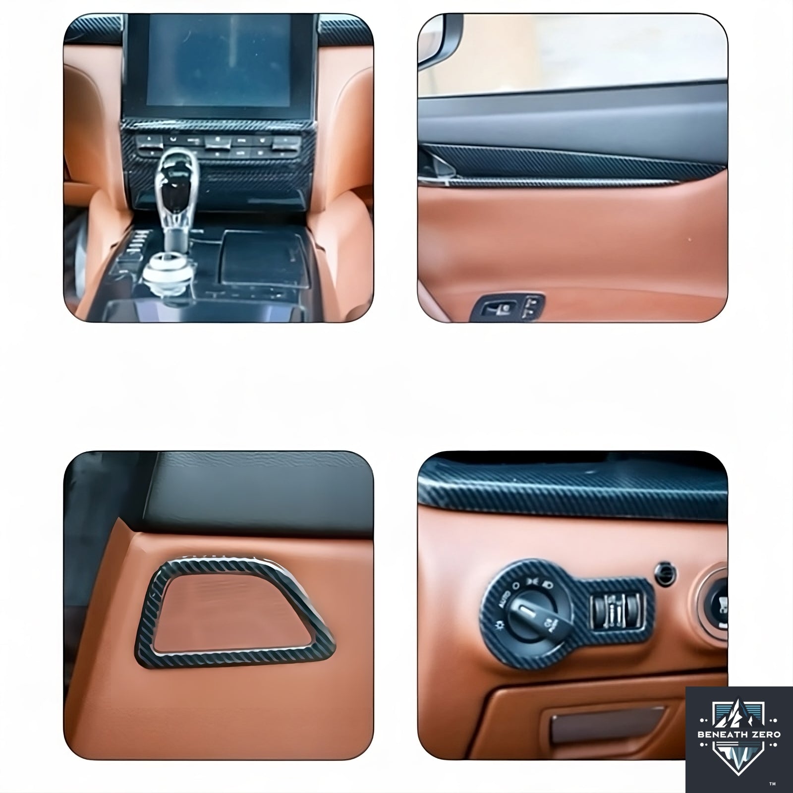 Carbon Fiber Interior Kit - Maserati Ghibli, Levante & Quattroporte 2014-2021 - Beneath Zero
