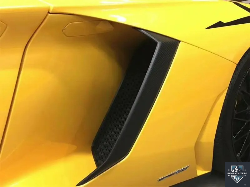 Carbon Fiber Side Air Intake Scoops - Lamborghini Aventador - Beneath Zero