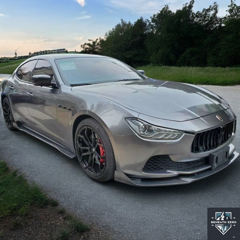 Carbon Fiber Splitter - Maserati Ghibli 2014-2018 - Beneath Zero