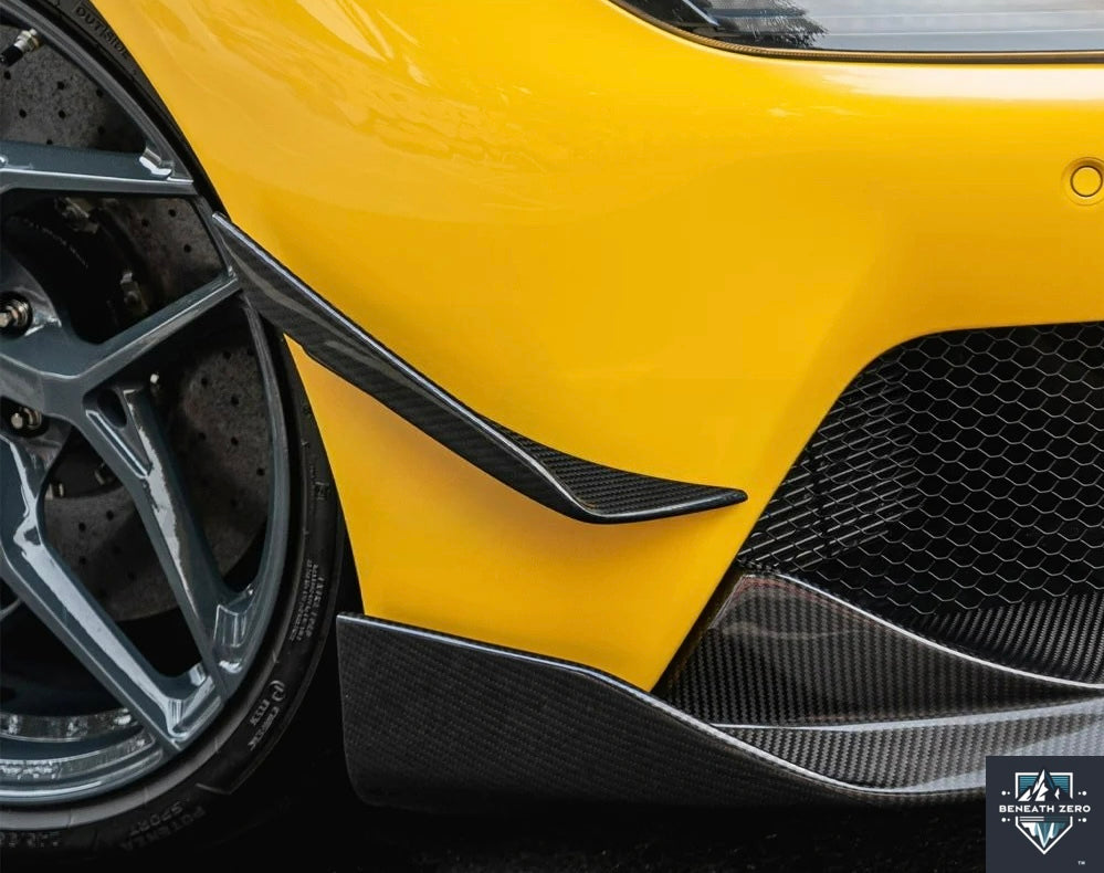 Dry Carbon Fiber Canards - Maserati MC20 2004- - Beneath Zero