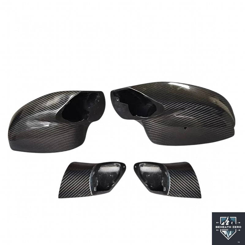Dry Carbon Fiber Rear View Mirror Covers - Ferrari 458 2009-2016 - Beneath Zero