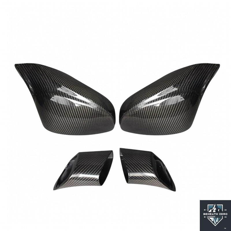 Dry Carbon Fiber Rear View Mirror Covers - Ferrari 458 2009-2016 - Beneath Zero