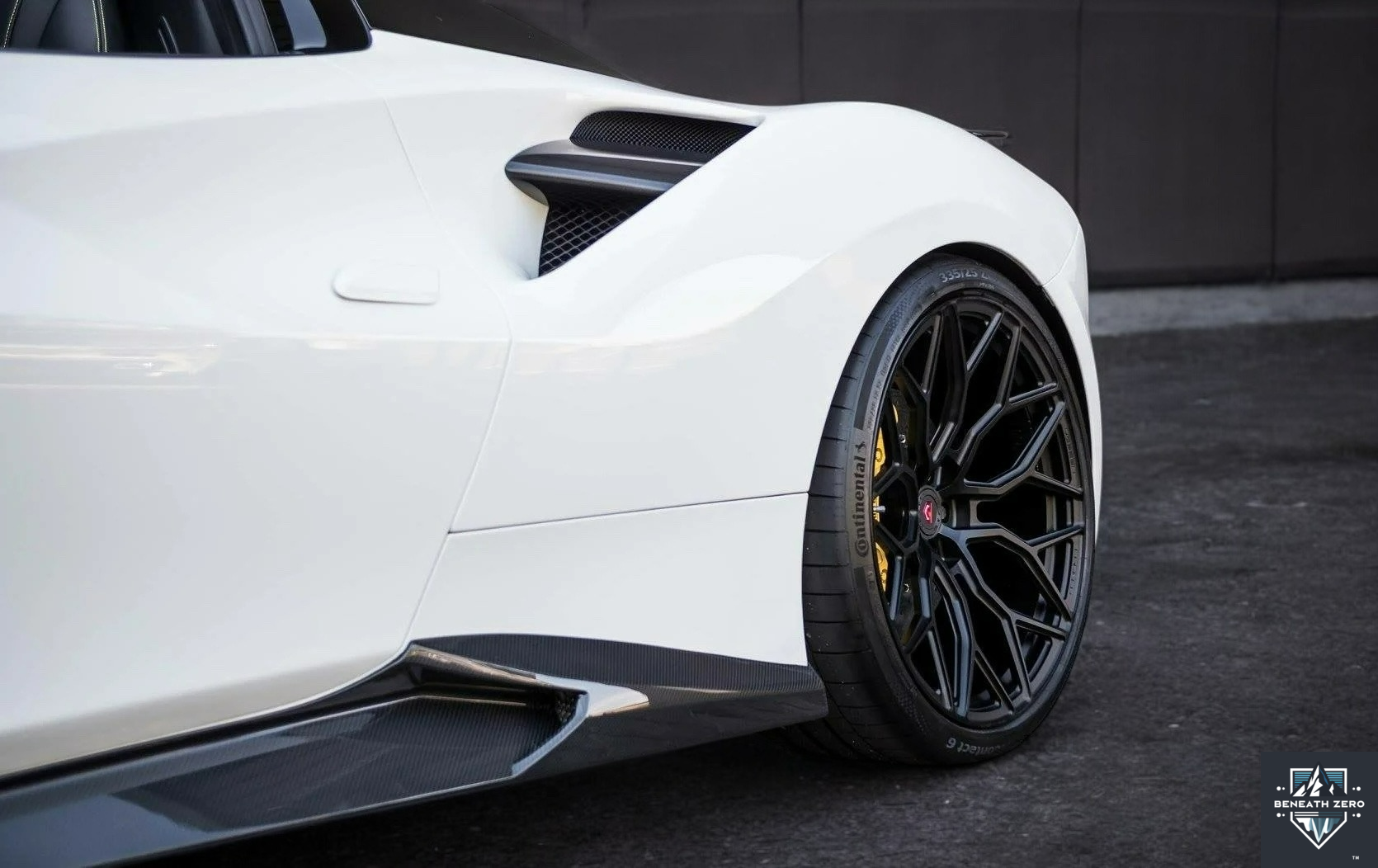 Dry Carbon Fiber Side Skirts - Ferrari 488 2015-2020 - Beneath Zero