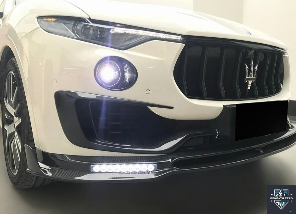 Dry Carbon Fiber Splitter - Maserati Levante 2016- - Beneath Zero