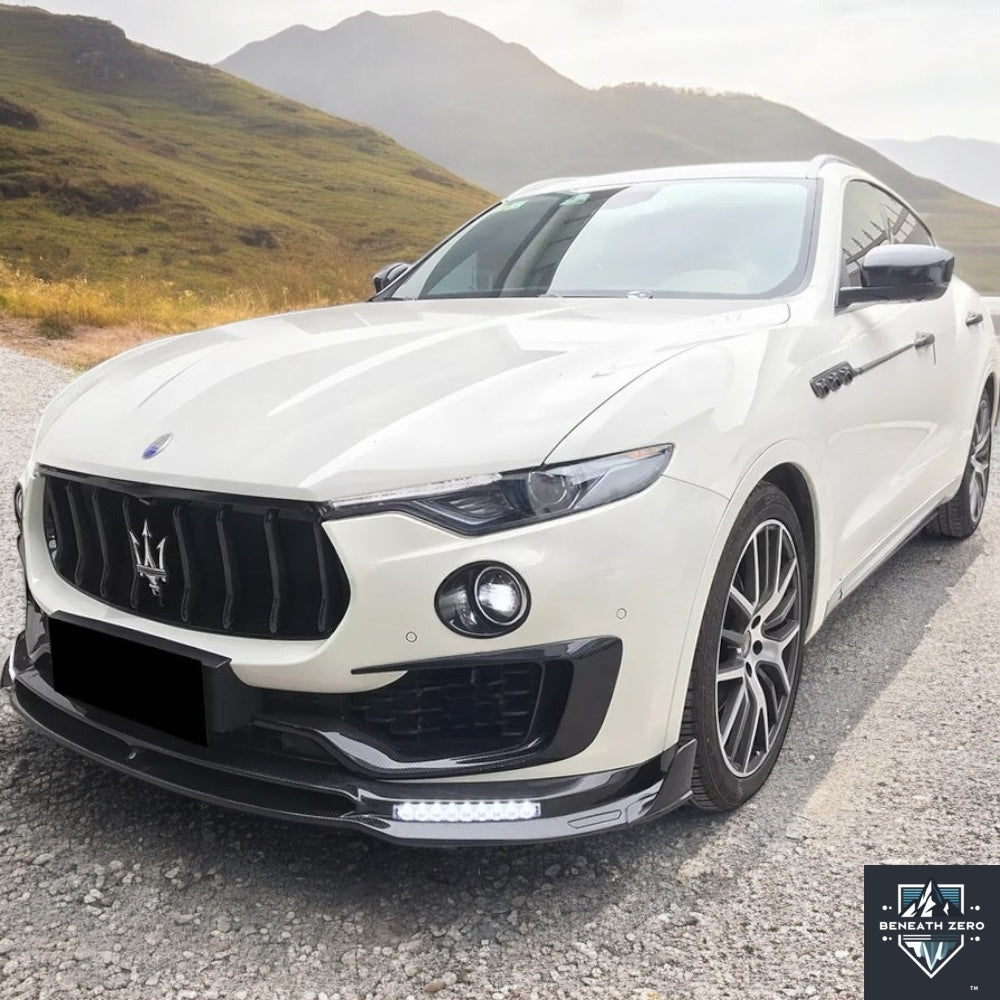 Dry Carbon Fiber Splitter - Maserati Levante 2016- - Beneath Zero