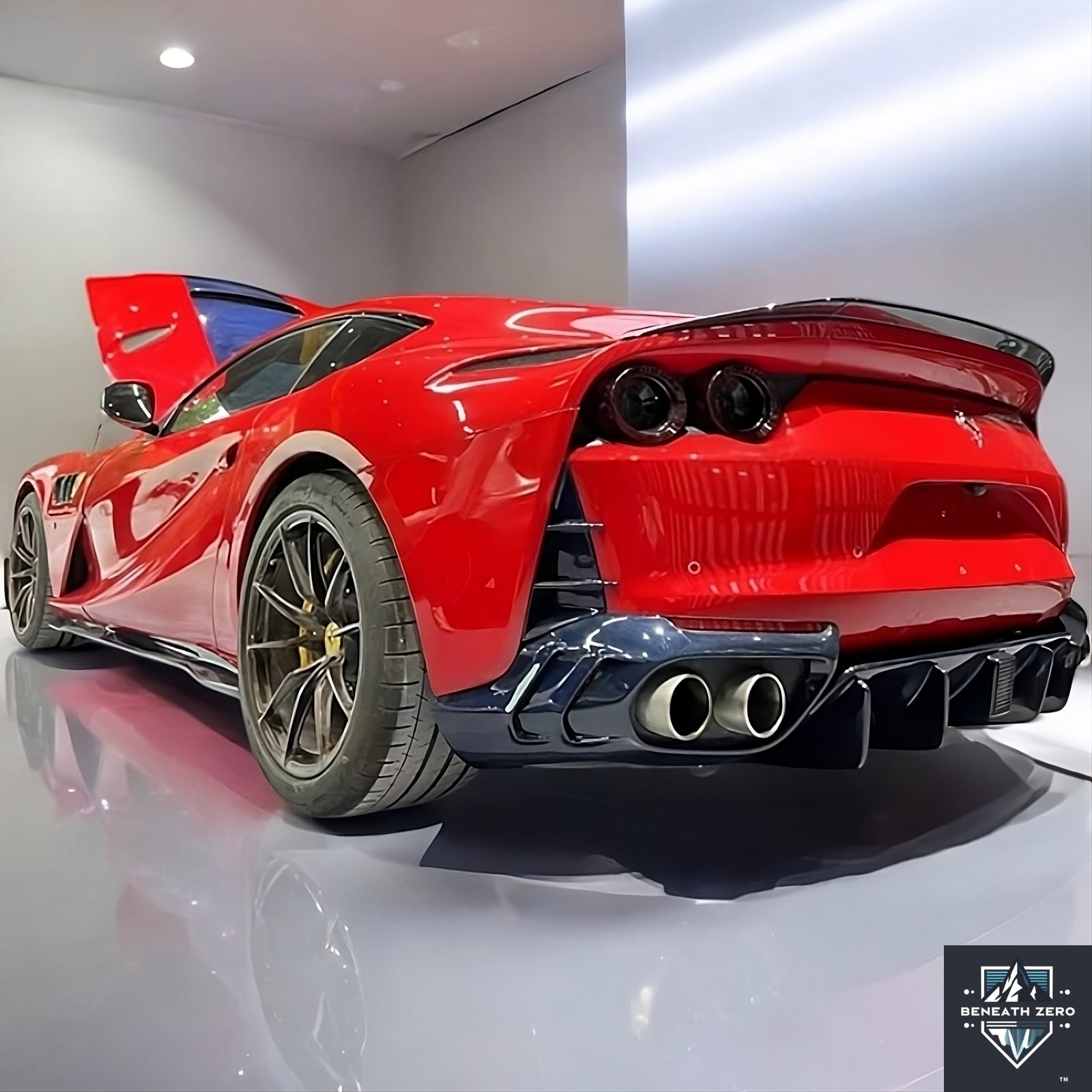 Dry Carbon Fiber Spoiler - Ferrari 812 2017-2022 - Beneath Zero