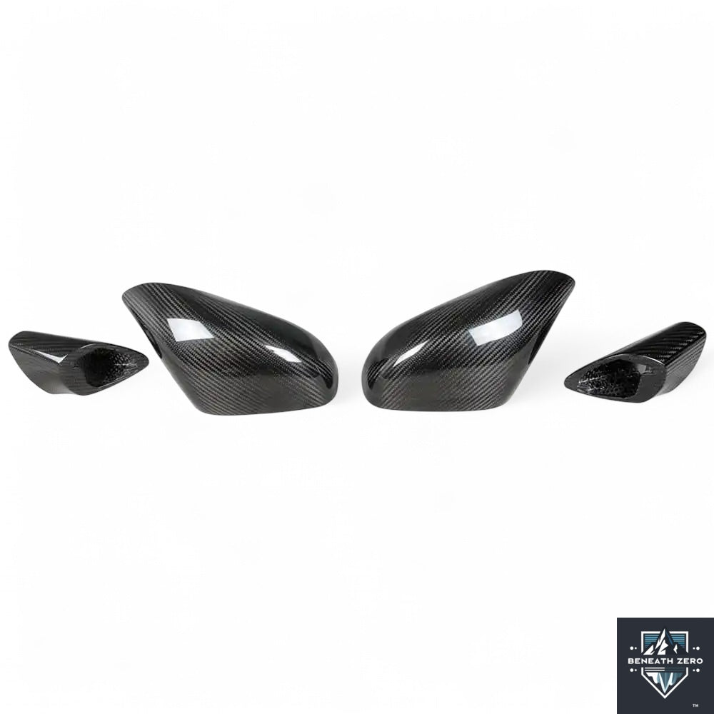 Dry Carbon Fiber Wing Mirrors - Maserati MC20 2020- - Beneath Zero