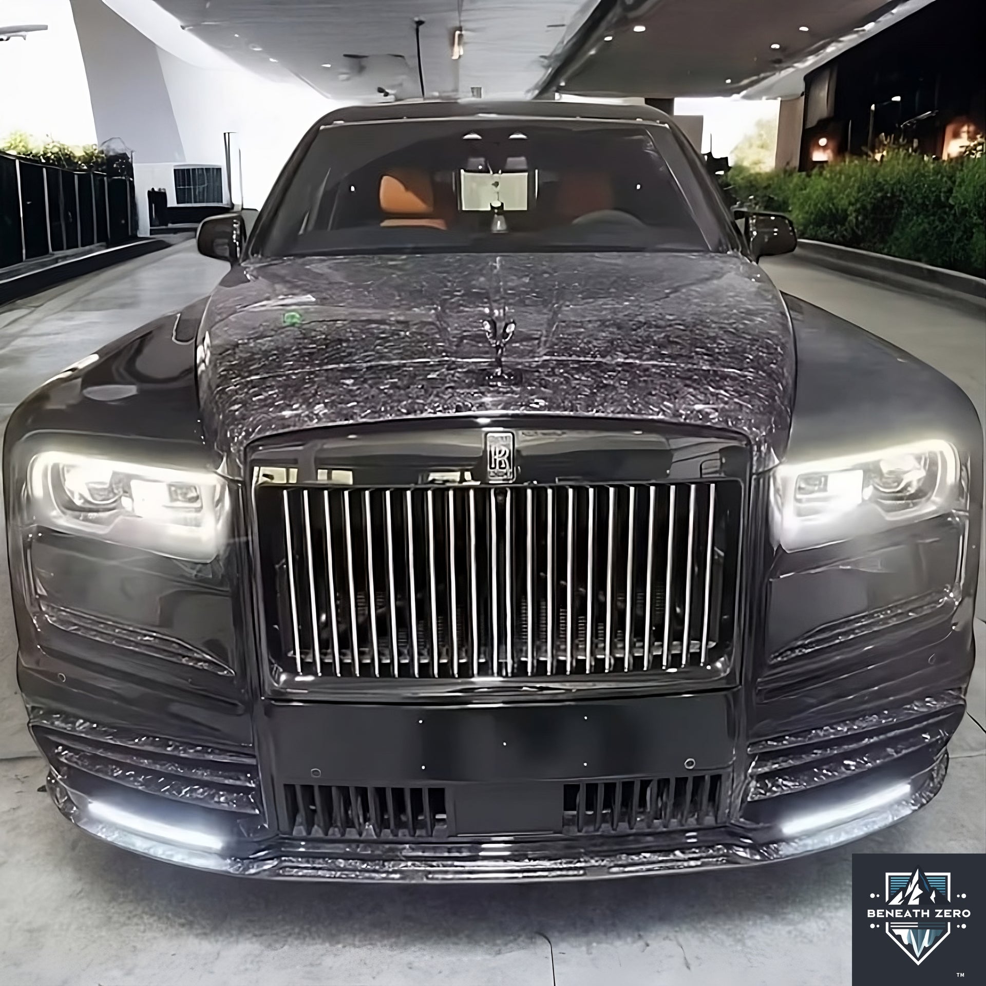 Dry Forged Carbon Fiber Hood - Rolls-Royce Cullinan 2018- - Beneath Zero