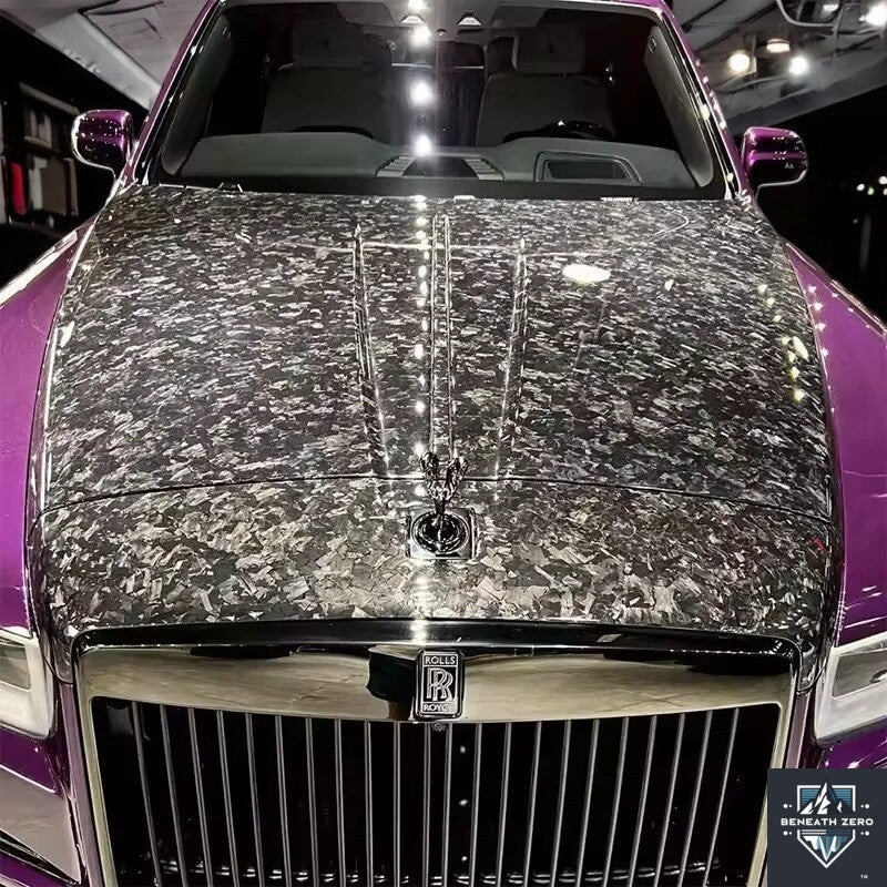 Dry Forged Carbon Fiber Hood - Rolls-Royce Cullinan 2018- - Beneath Zero