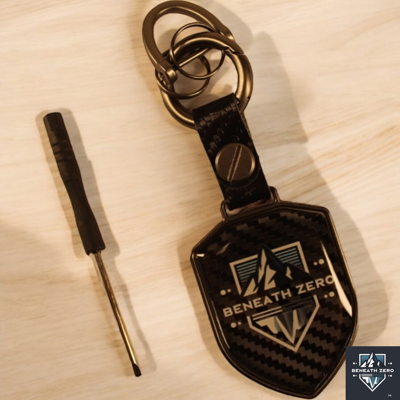 Carbon Fiber Key Chain - Beneath Zero