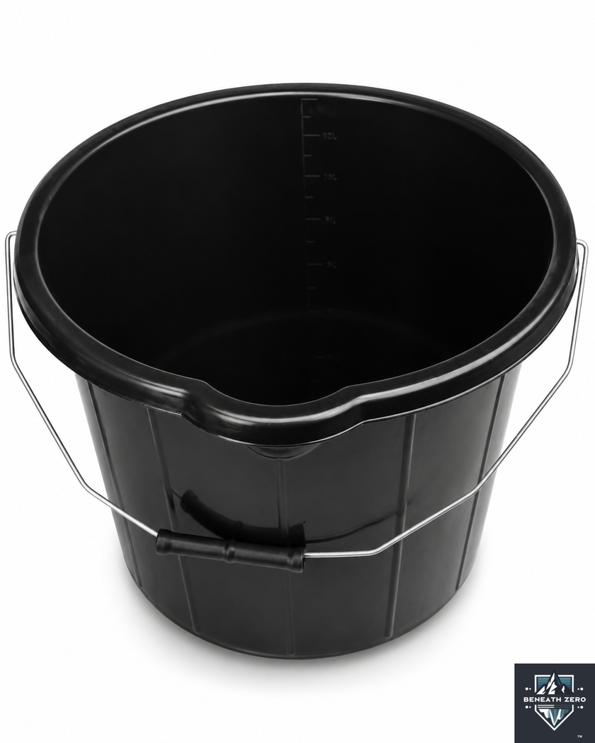 Large Black Bucket