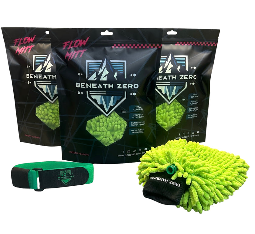 Flow Mitt – Continuous Flow Car Wash Mitt - Beneath Zero