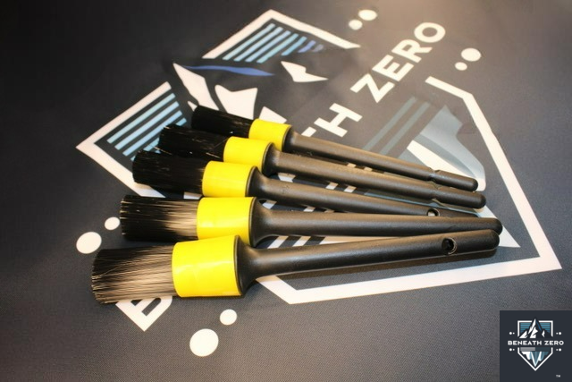 Premium Car Detailing Brushes (Set of 5) - Beneath Zero