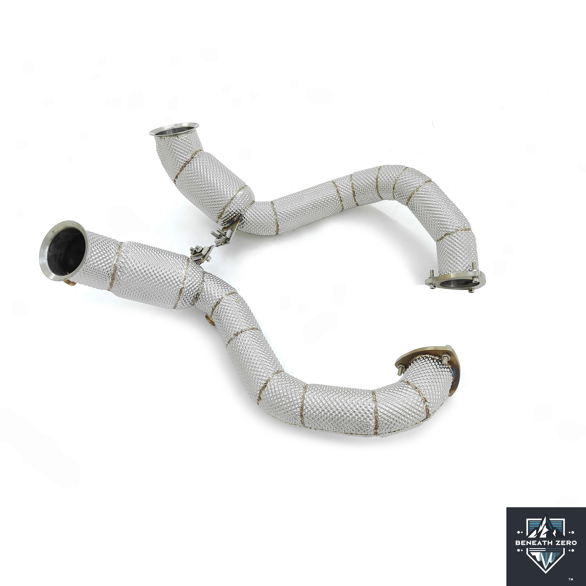 Stainless Steel Downpipes - Aston Martin DB11 & Vantage V8 2017-2019 - Beneath Zero
