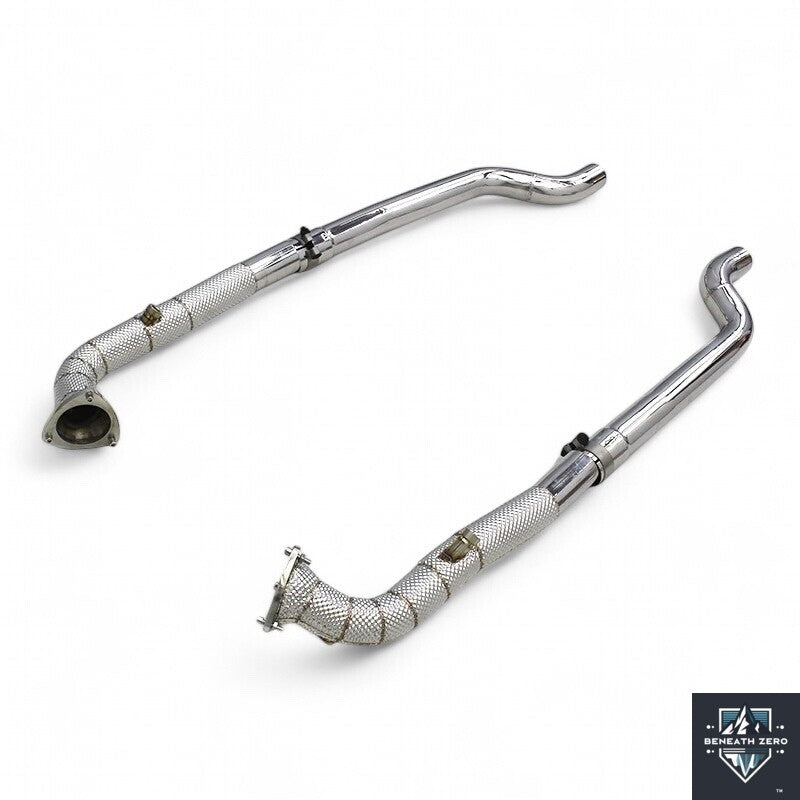 Stainless Steel Downpipes - Maserati GranTurismo 2008-2023 - Beneath Zero