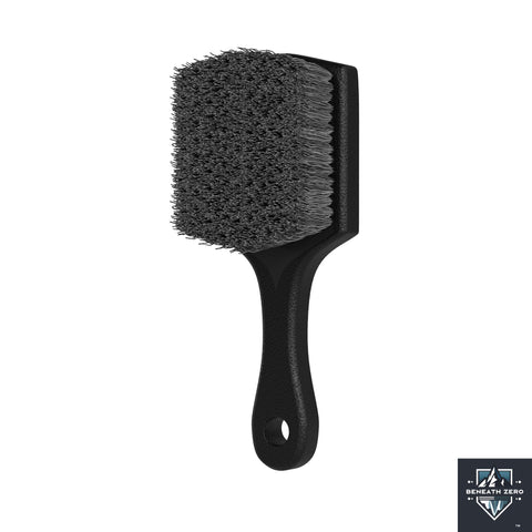 Stiff bristle tyre cleaning brush for scrubbing car tyres, rubber, wheel arches and exterior trim