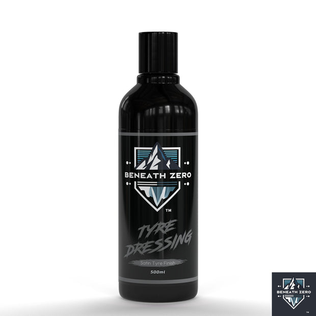 Tyre Dressing satin finish for restoring black tyres and protecting rubber