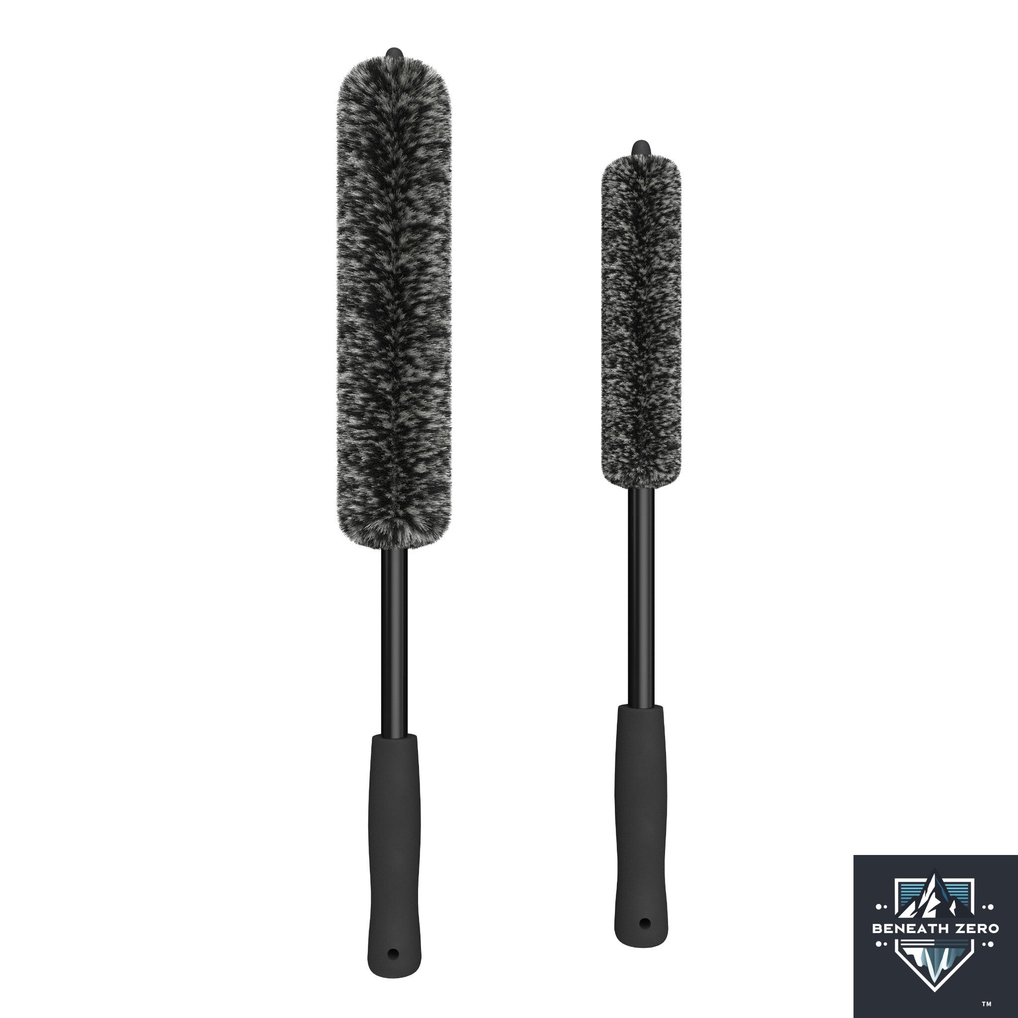 Beneath Zero bendable microfiber wheel brush set for scratch-free car wheel and alloy cleaning