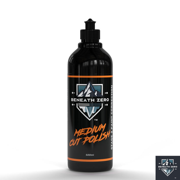 Beneath Zero Medium Cut Polish for car paint correction, swirl removal and gloss restoration